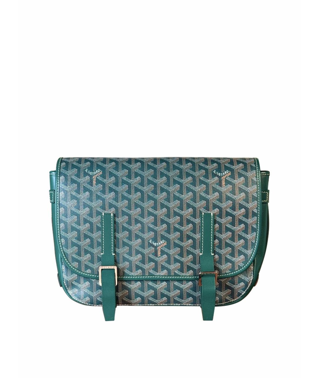 GOYARD Зеленая сумка через плечо из искусственной кожи, фото 1