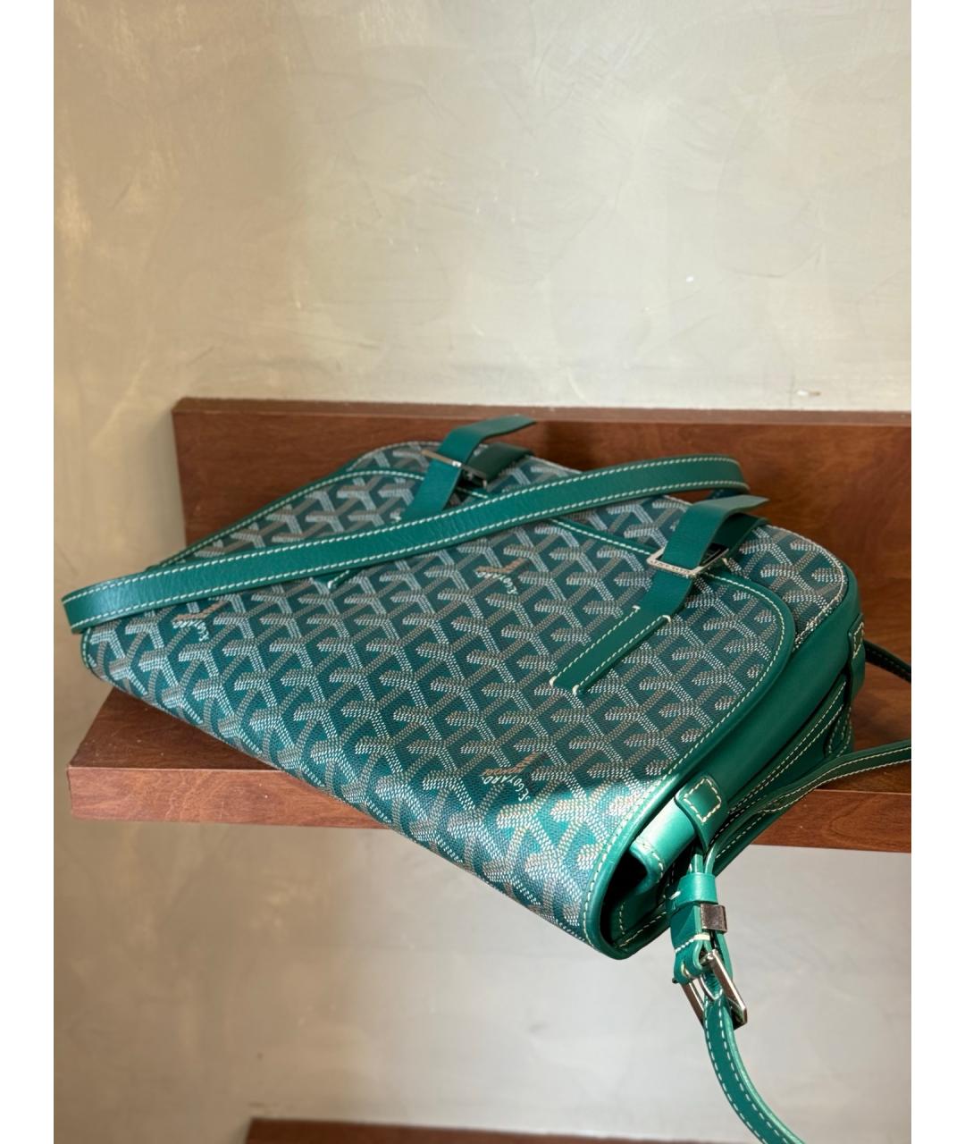 GOYARD Зеленая сумка через плечо из искусственной кожи, фото 8
