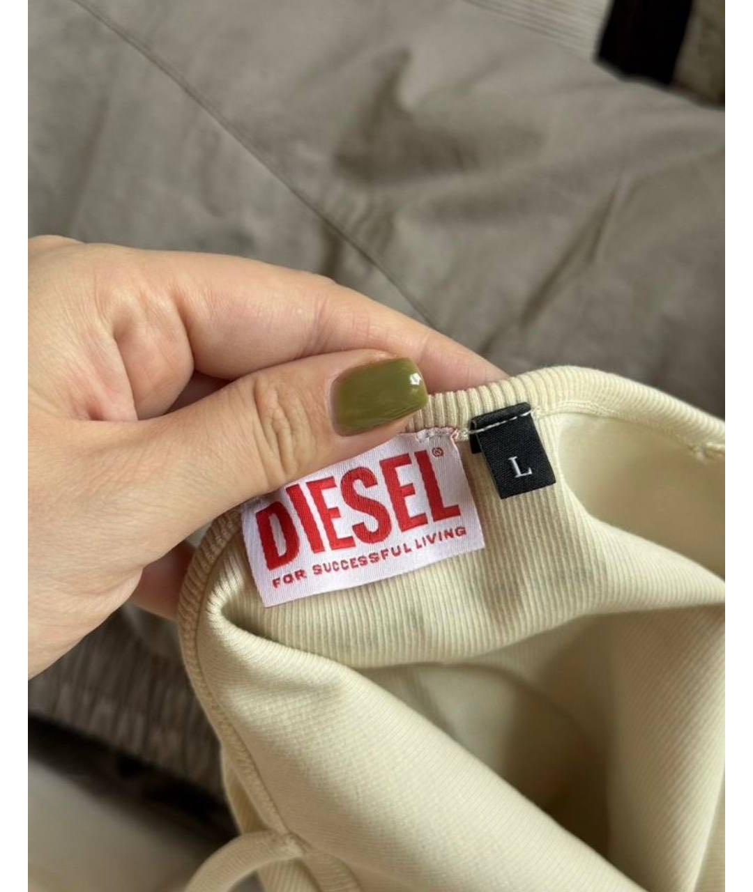 DIESEL Бежевая майка, фото 3