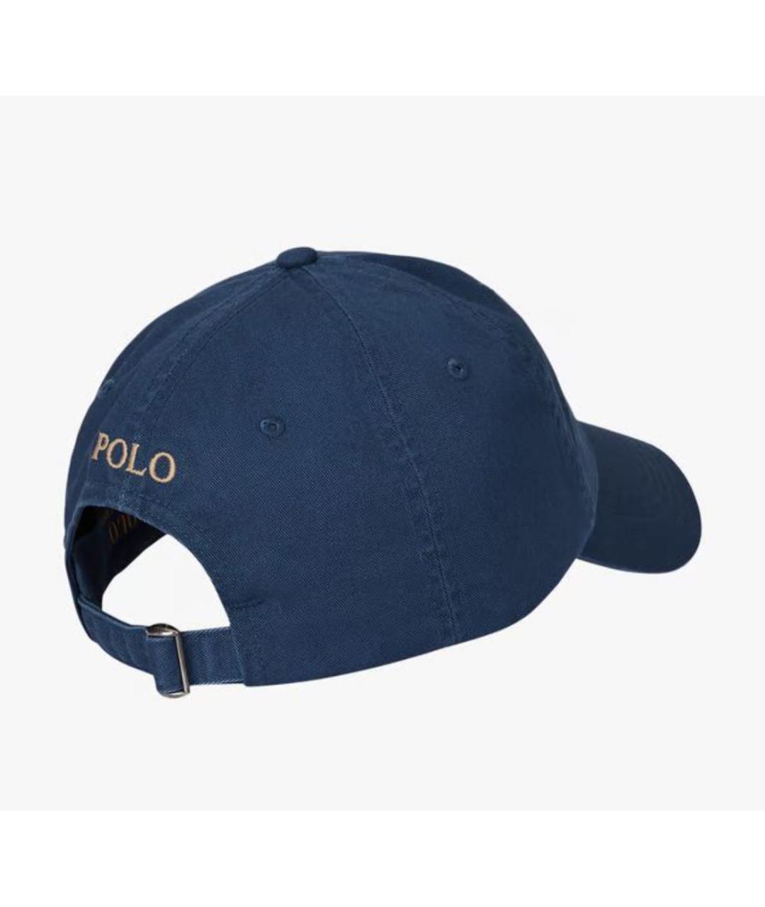 POLO RALPH LAUREN Синяя хлопковая кепка/бейсболка, фото 2