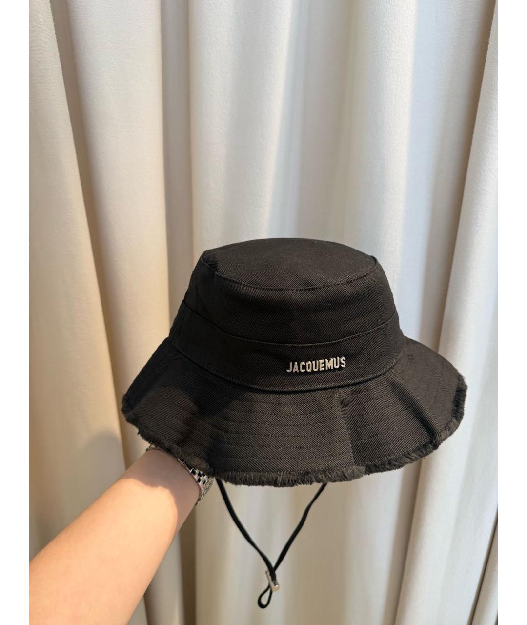 JACQUEMUS Черная хлопковая панама, фото 4