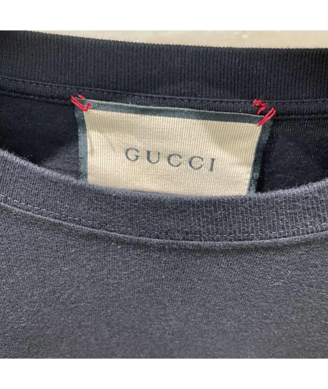 GUCCI Черная футболка, фото 3