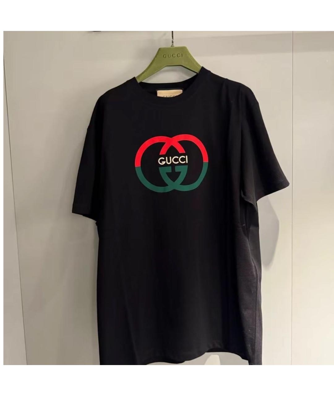 GUCCI Черная футболка, фото 2