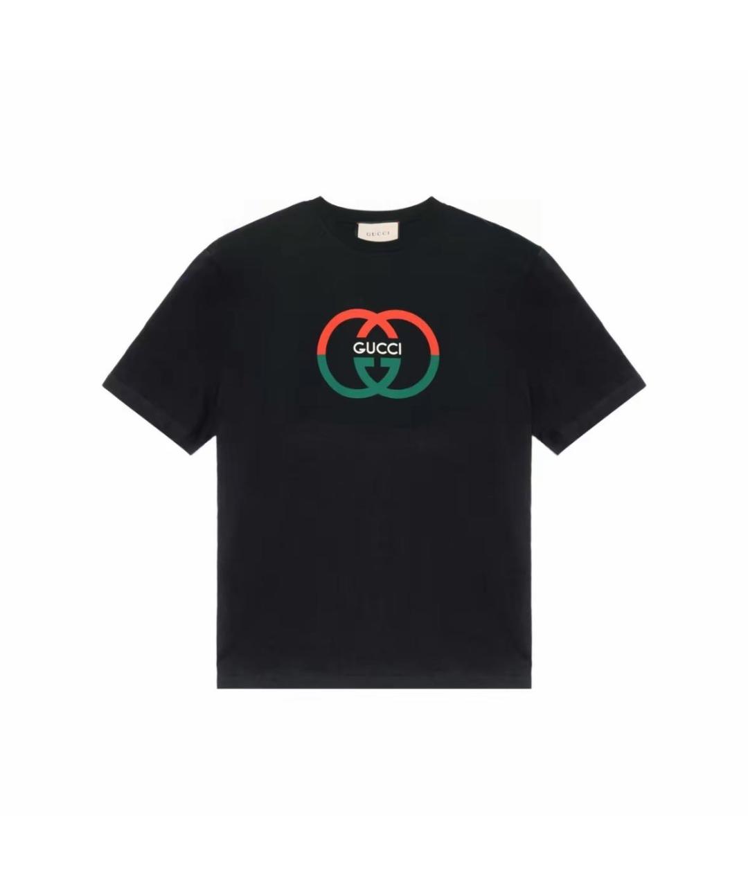GUCCI Черная футболка, фото 4