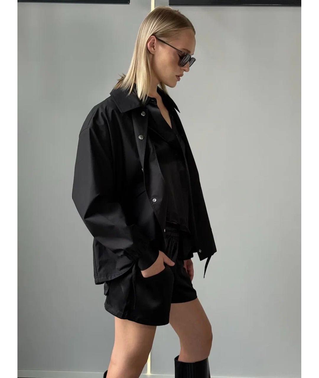 JIL SANDER Черная хлопковая куртка, фото 4