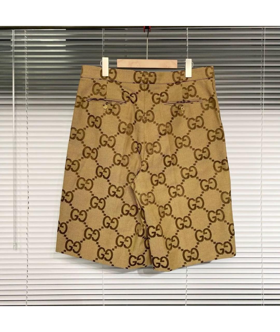 GUCCI Горчичные шорты, фото 2