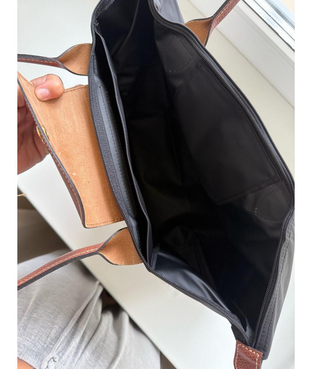 LONGCHAMP Черная дорожная/спортивная сумка, фото 3