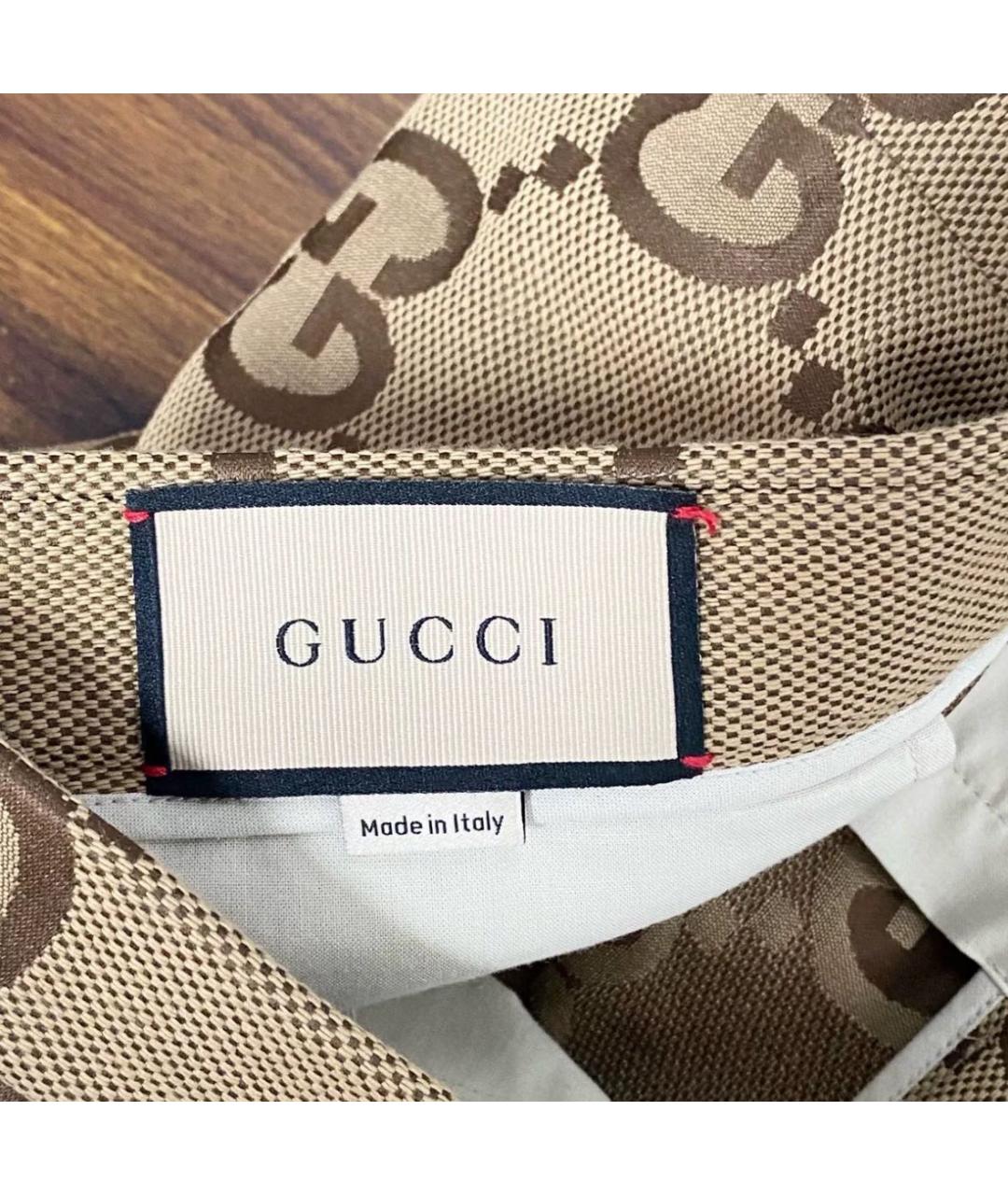 GUCCI Горчичные шорты, фото 2