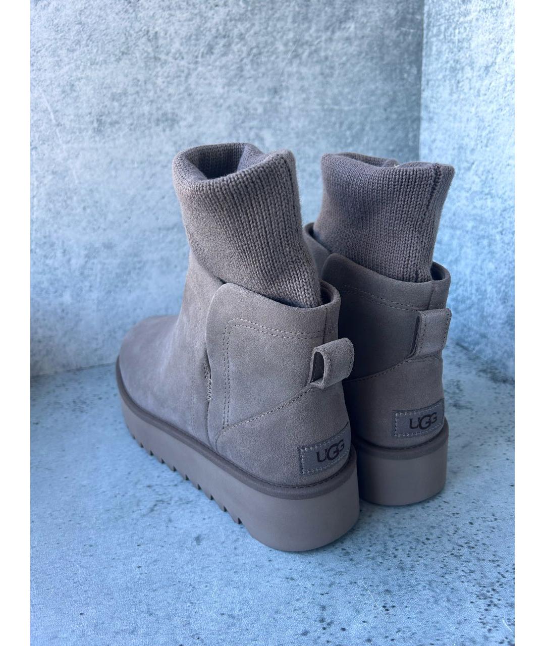 UGG AUSTRALIA Антрацитовые замшевые ботинки, фото 5