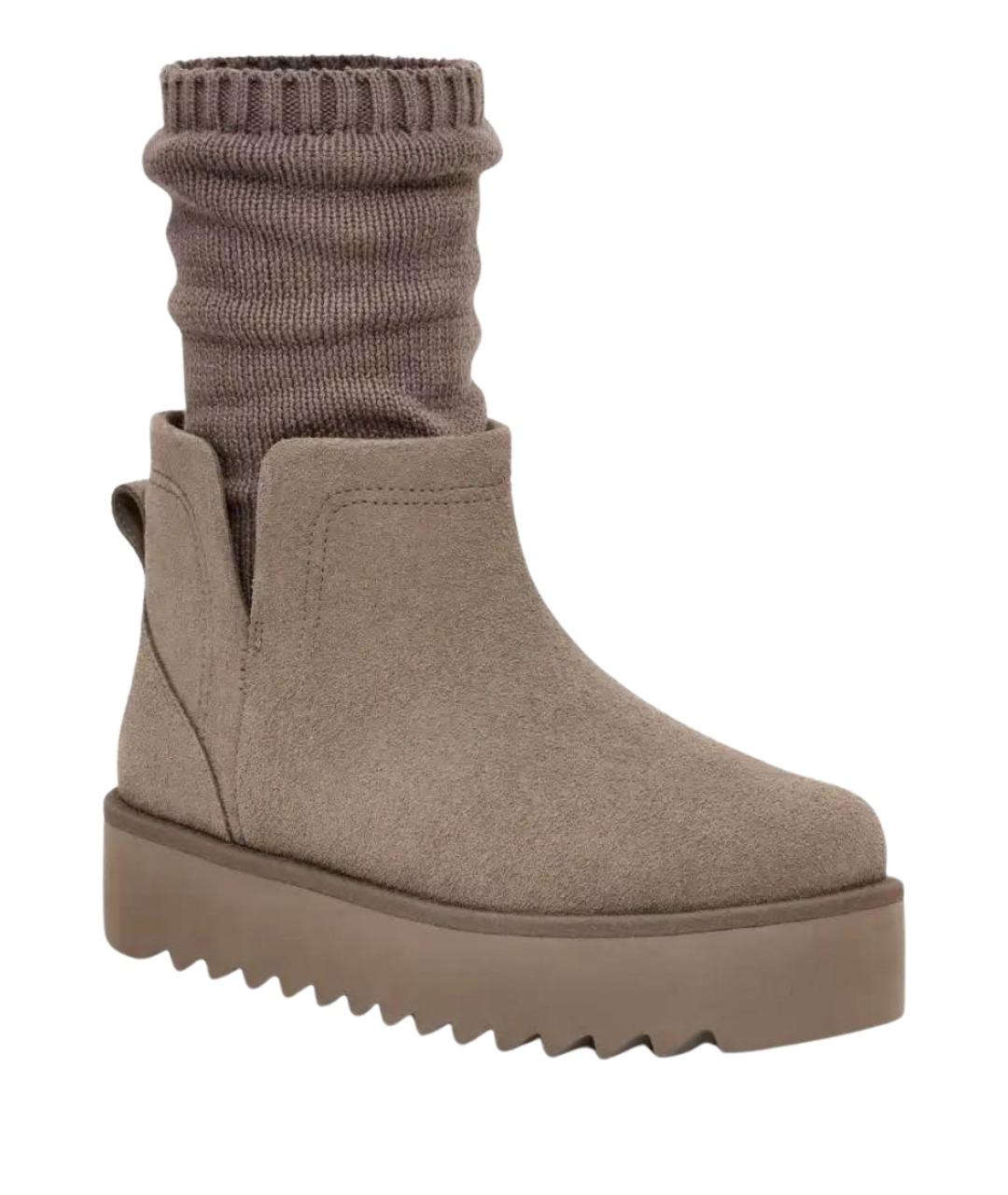 UGG AUSTRALIA Антрацитовые замшевые ботинки, фото 8