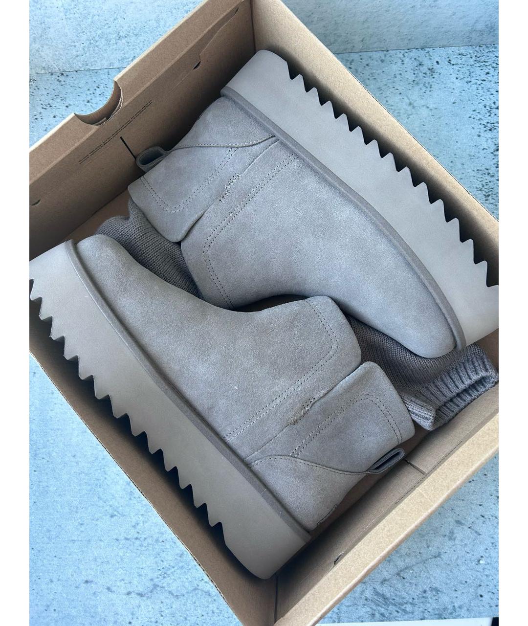 UGG AUSTRALIA Антрацитовые замшевые ботинки, фото 7