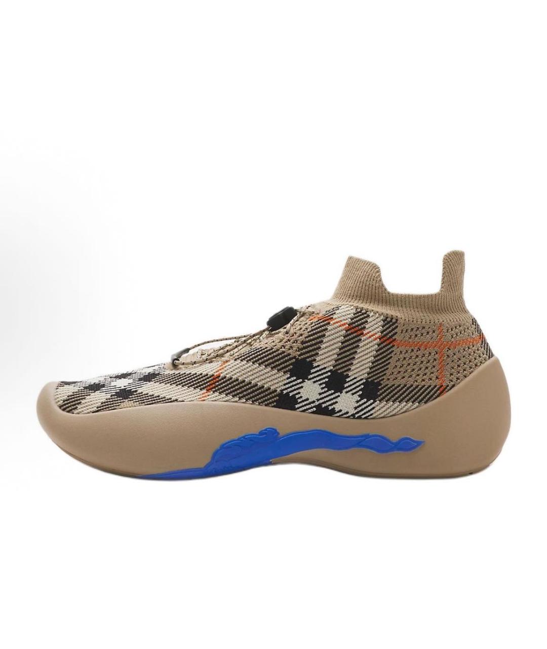 BURBERRY Бежевые слипоны, фото 2