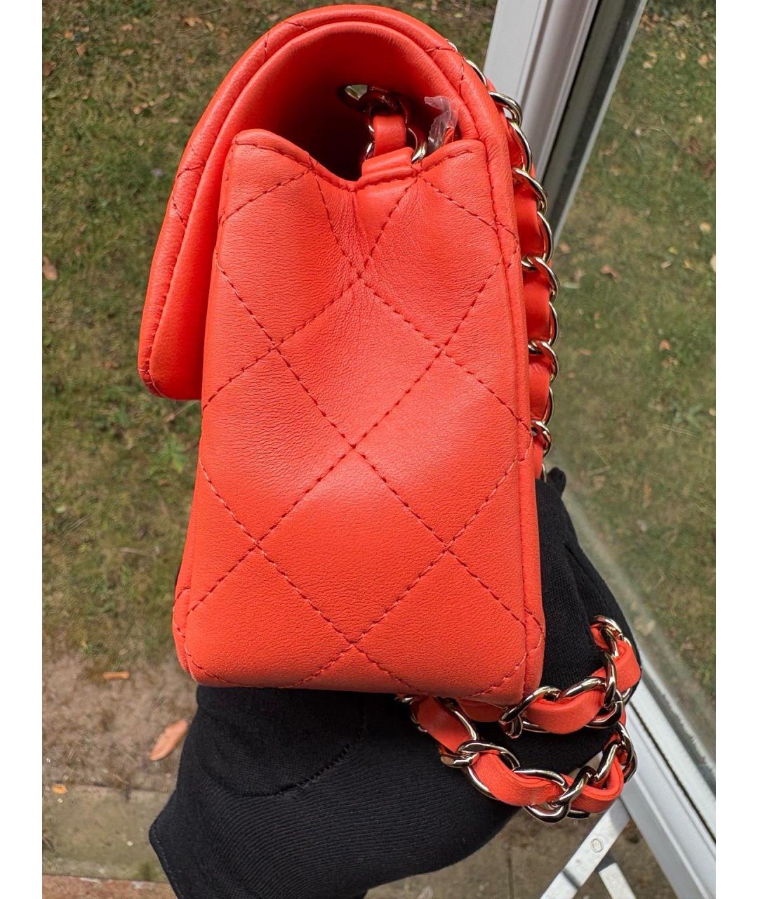 CHANEL Красная кожаная сумка тоут, фото 3