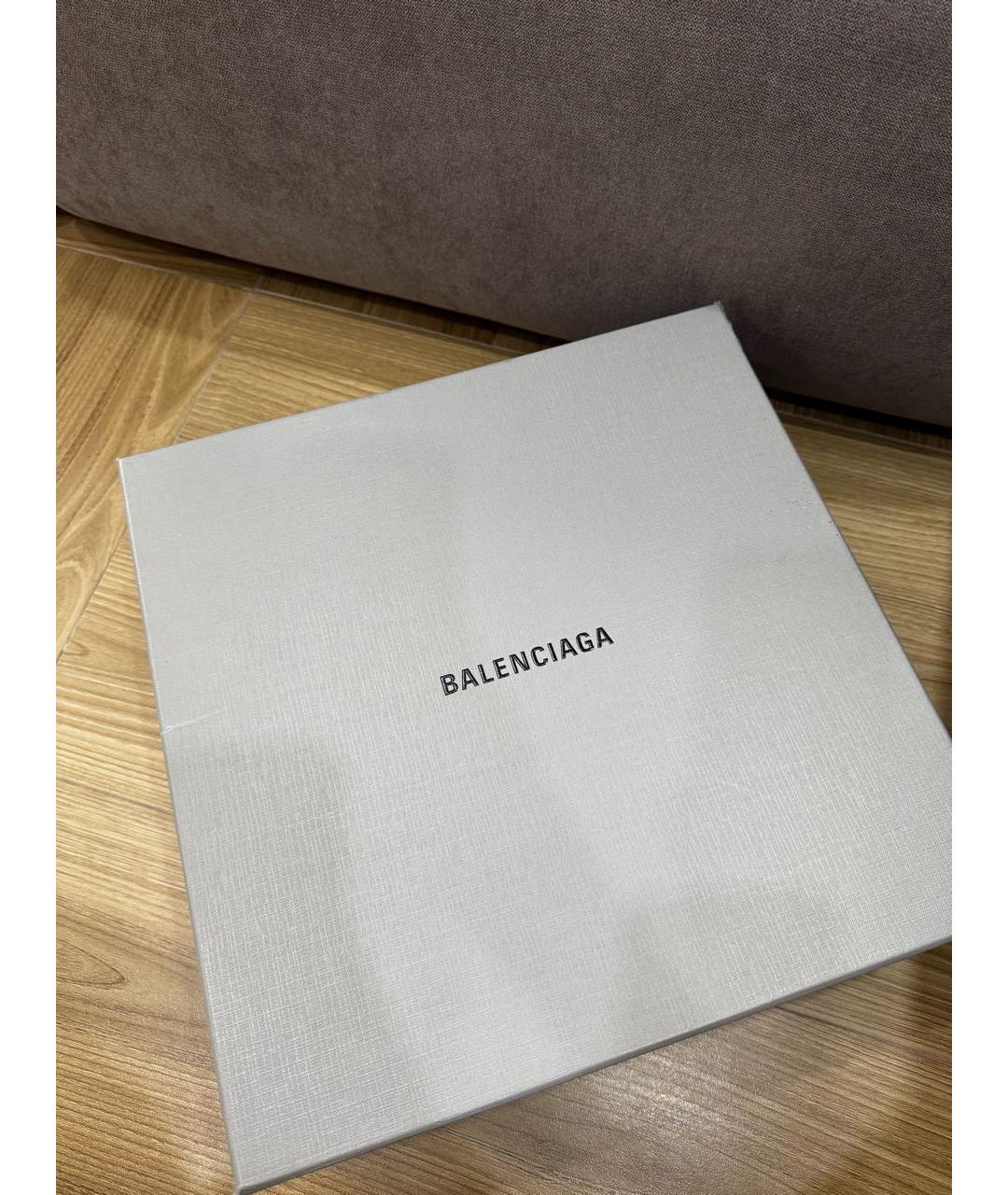 BALENCIAGA Черные кожаные ботинки, фото 6