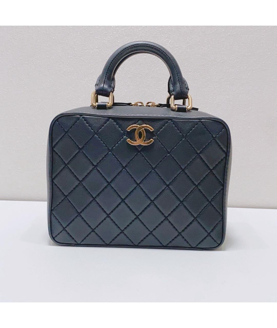 CHANEL Черная кожаная сумка тоут, фото 2