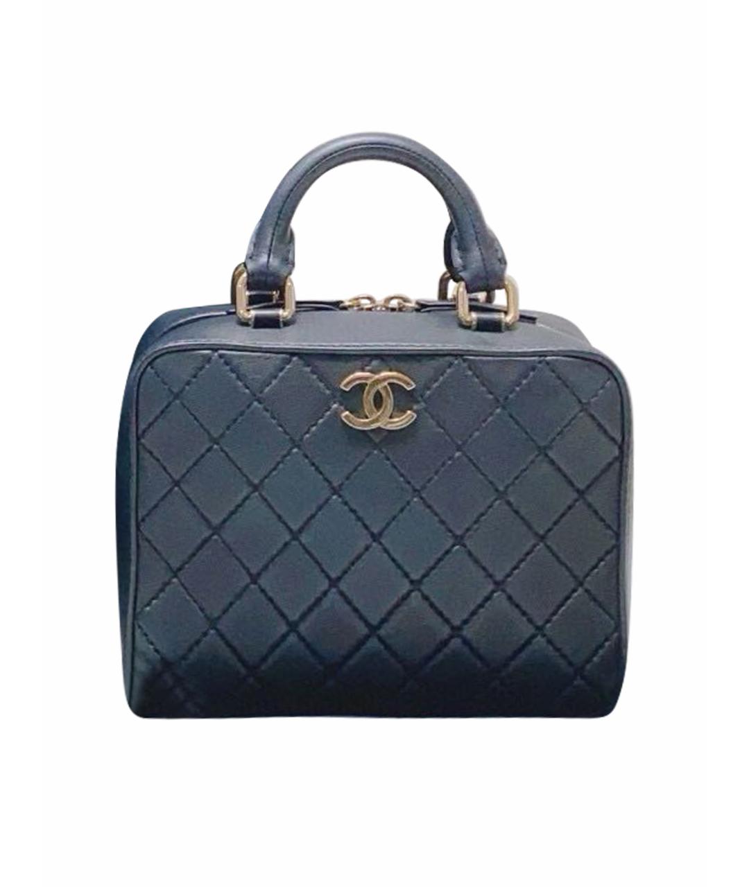 CHANEL Черная кожаная сумка тоут, фото 1