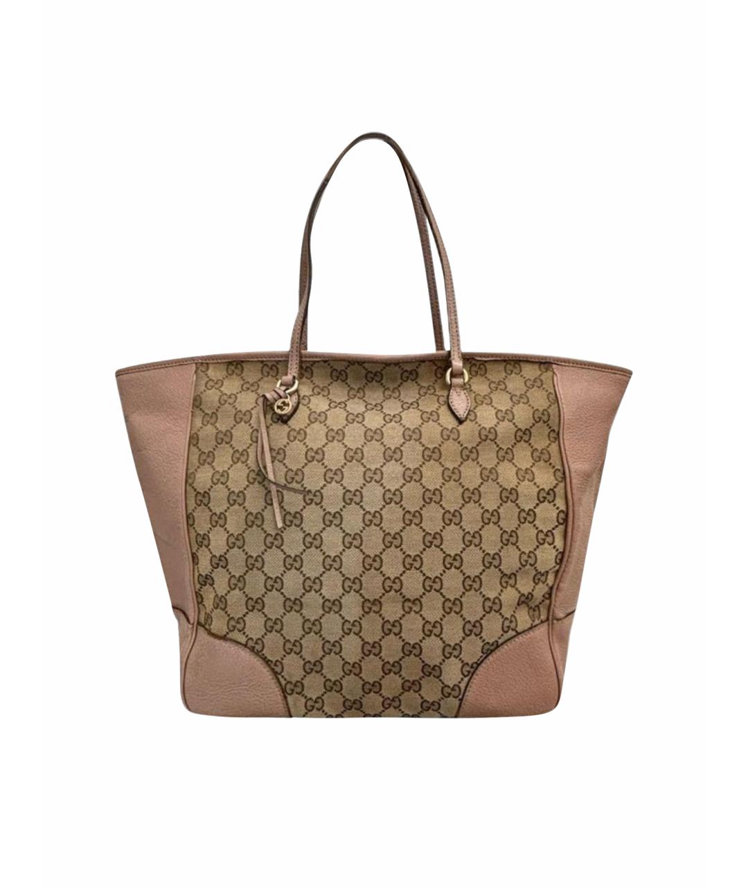 GUCCI Бежевая сумка тоут, фото 1