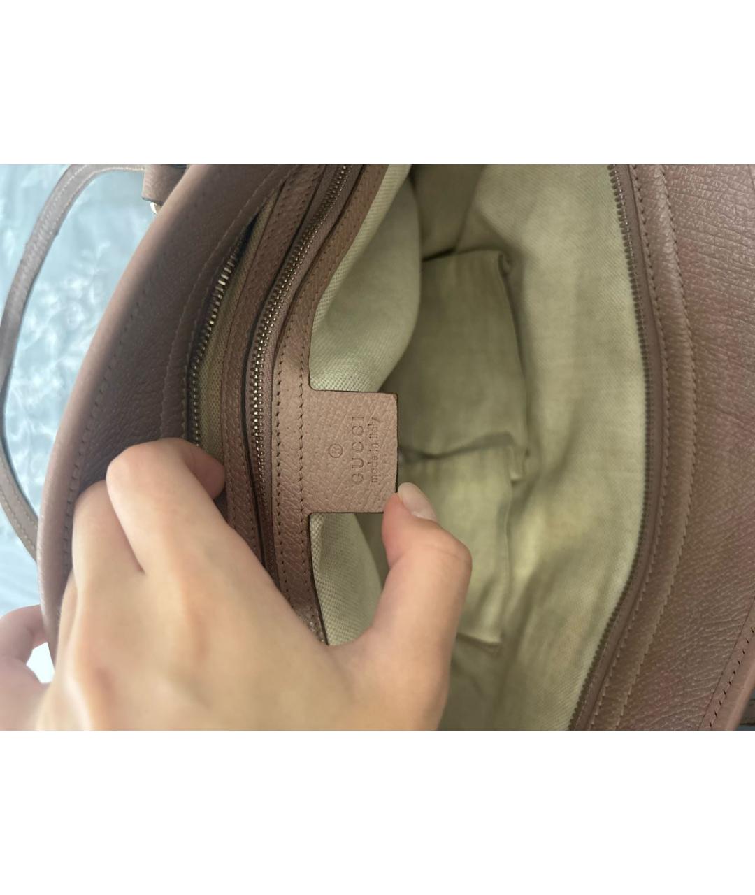 GUCCI Бежевая сумка тоут, фото 4