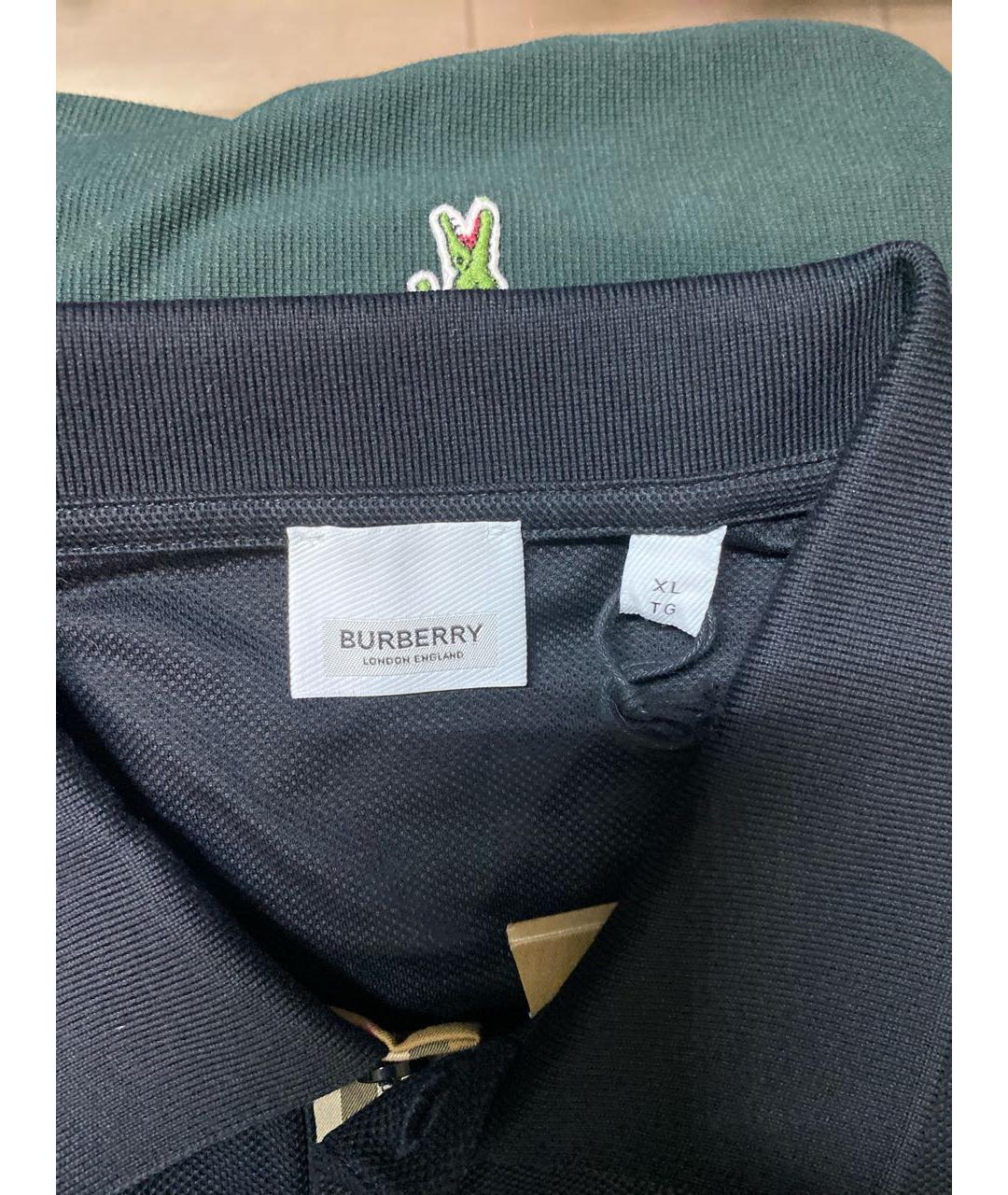 BURBERRY Черная хлопковая кэжуал рубашка, фото 3