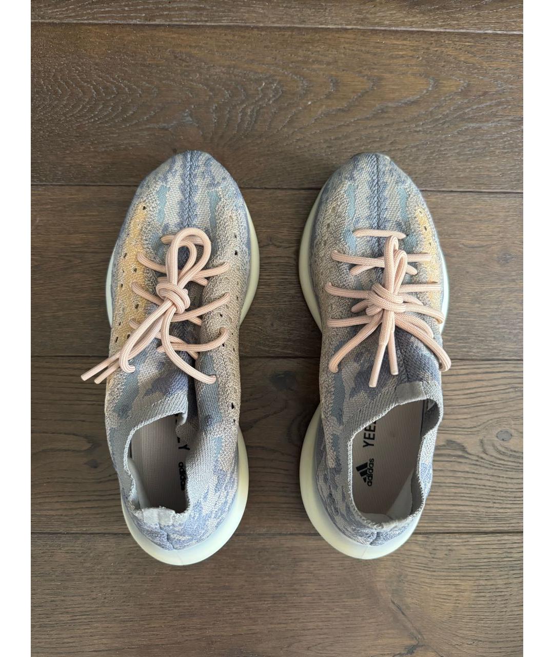 ADIDAS YEEZY Серые низкие кроссовки / кеды, фото 2