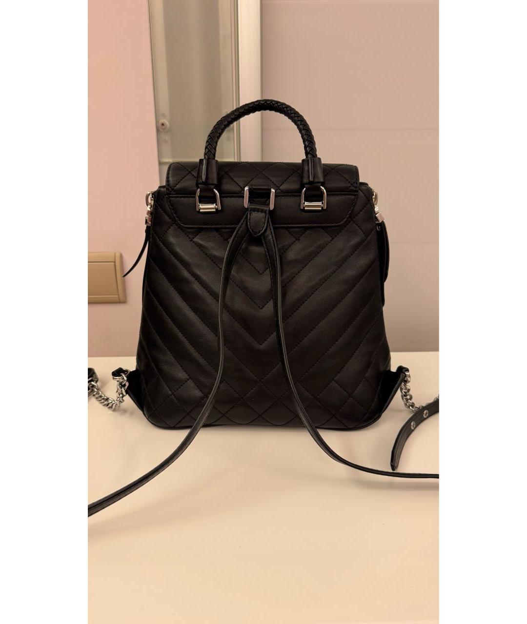 MICHAEL KORS Черный кожаный рюкзак, фото 3
