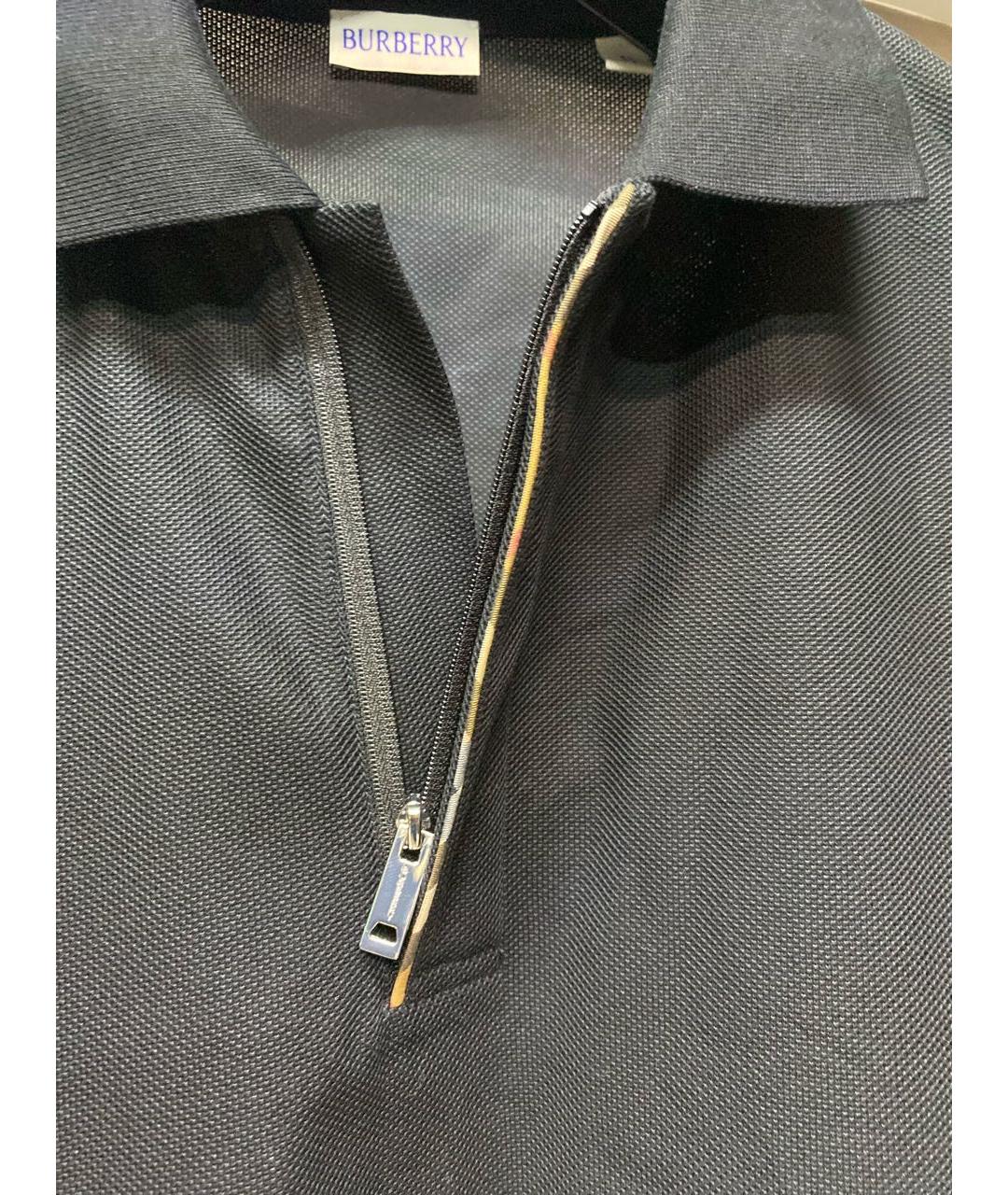 BURBERRY Черная хлопковая кэжуал рубашка, фото 3