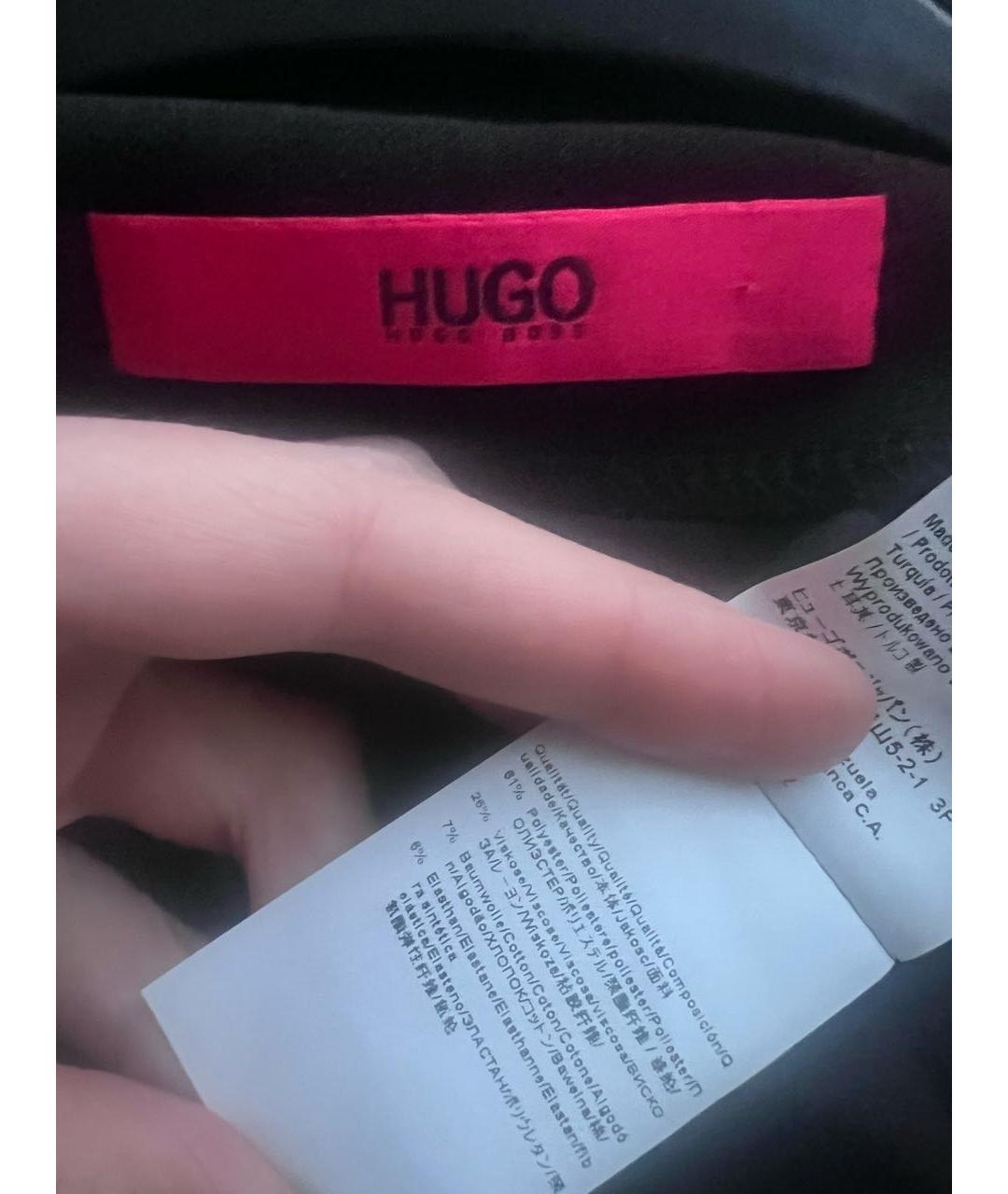 HUGO BOSS Черное повседневное платье, фото 4