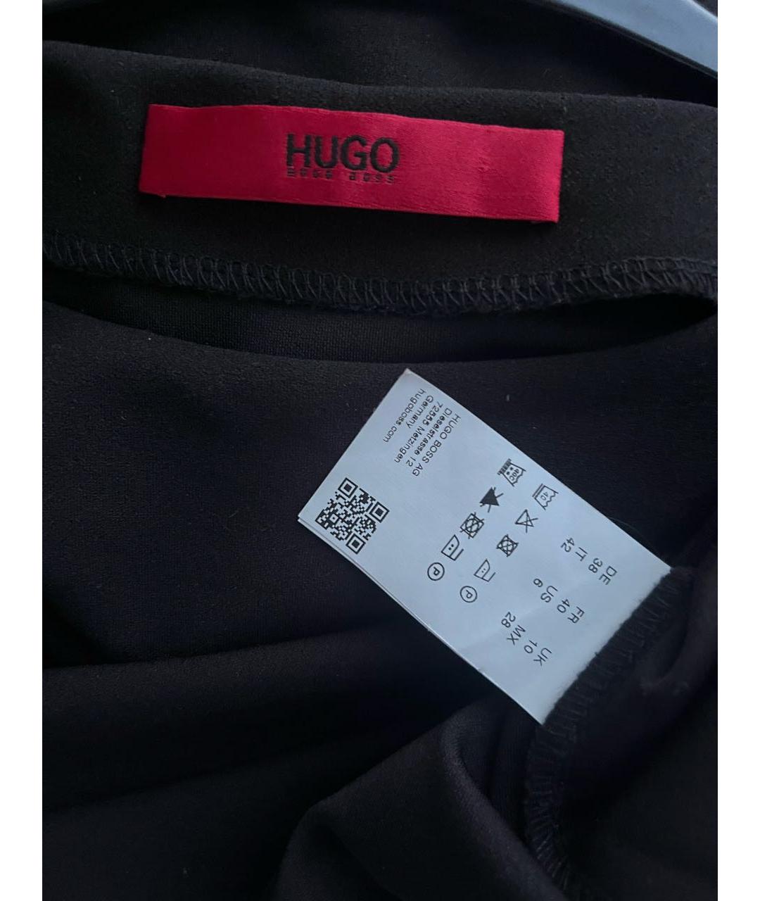 HUGO BOSS Черное повседневное платье, фото 3
