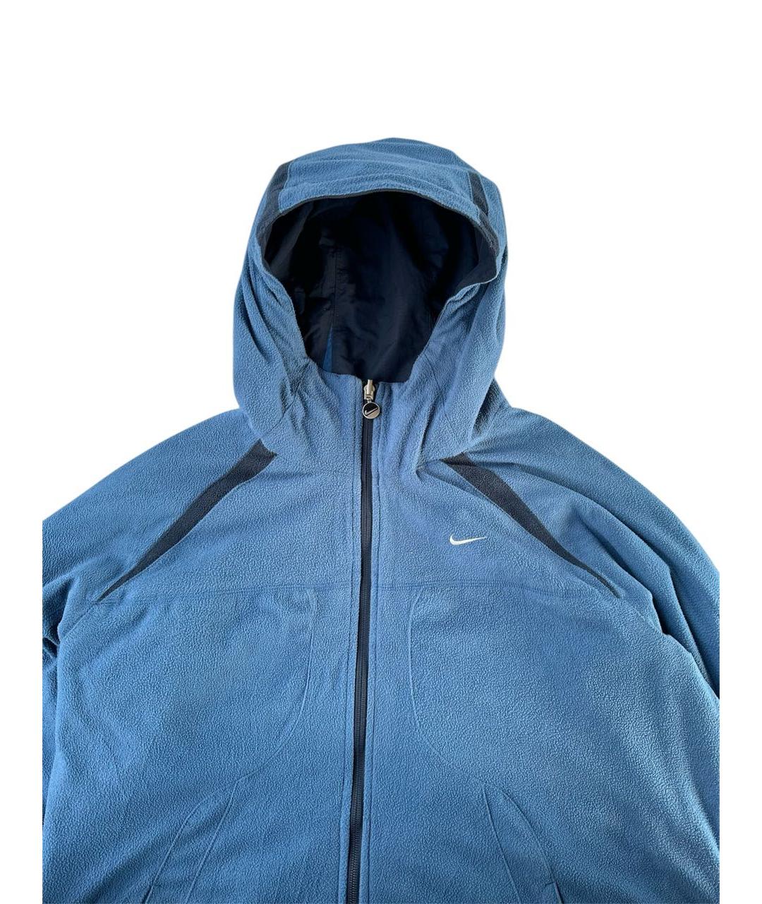NIKE Темно-синяя полиэстеровая куртка, фото 6