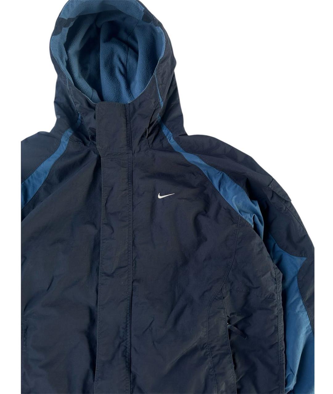 NIKE Темно-синяя полиэстеровая куртка, фото 5