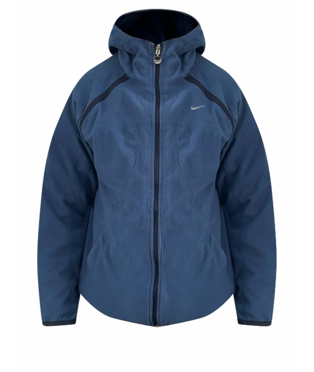 NIKE Темно-синяя полиэстеровая куртка, фото 1