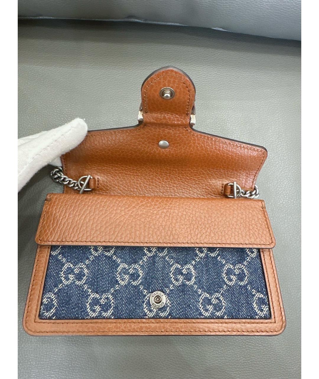 GUCCI Деним сумка тоут, фото 6