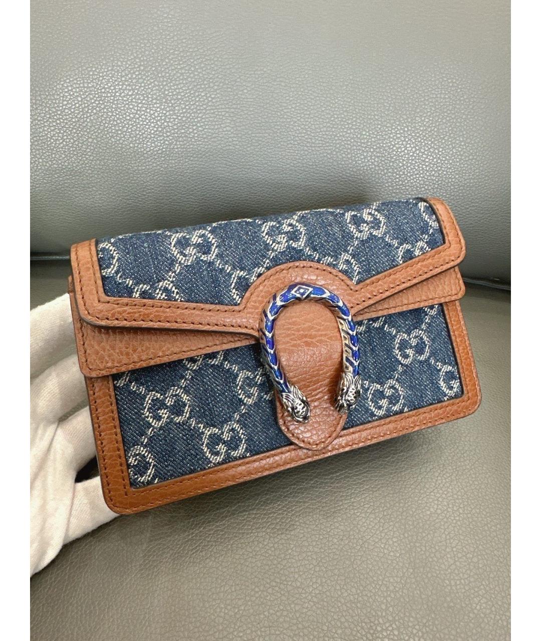 GUCCI Деним сумка тоут, фото 8