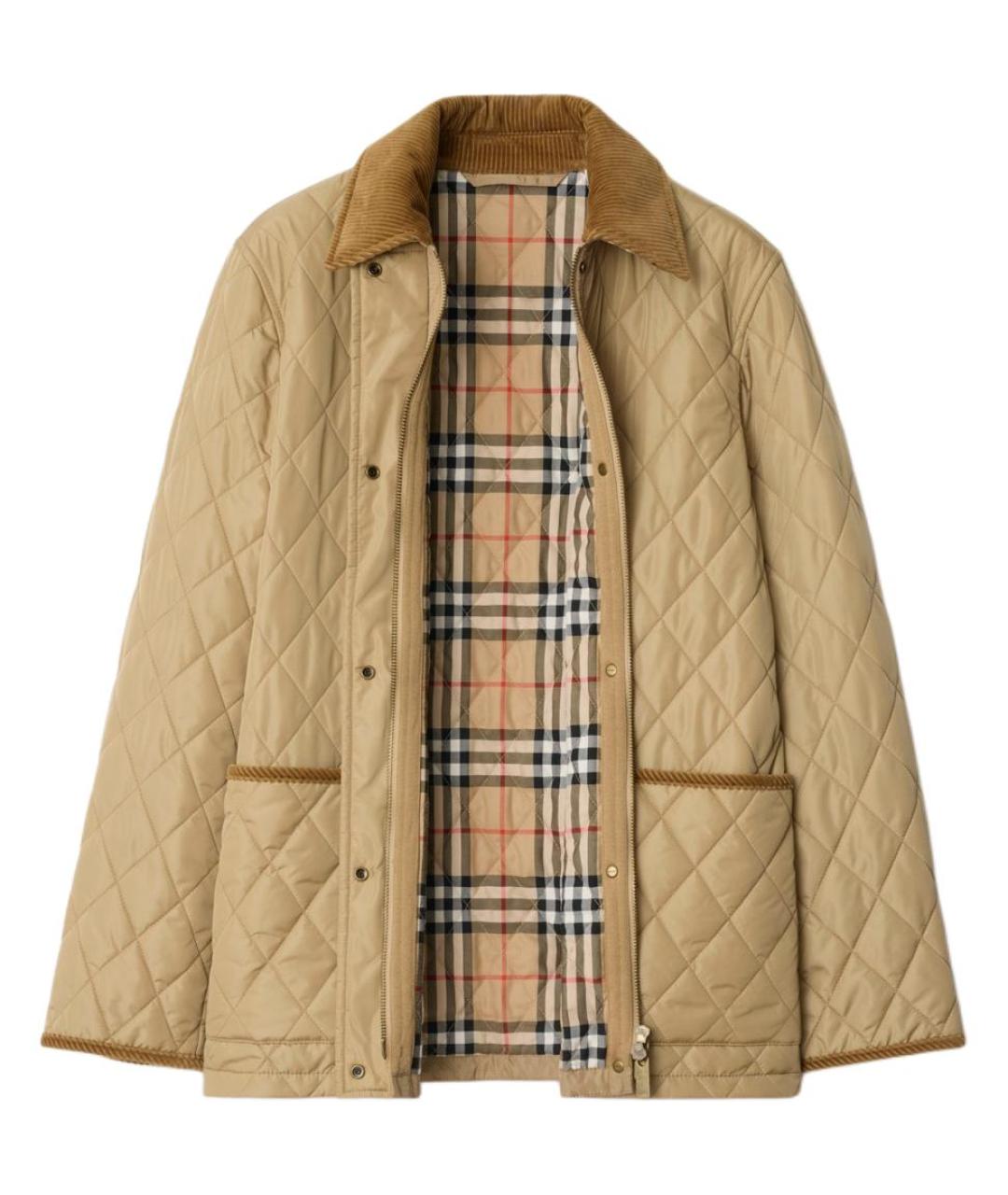 BURBERRY Бежевый пуховик, фото 2