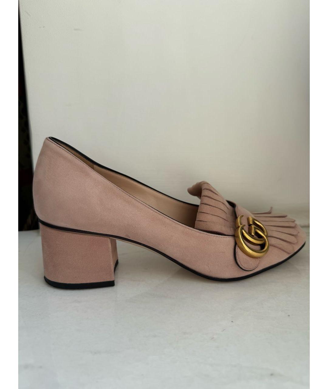 GUCCI Розовые замшевые туфли, фото 1