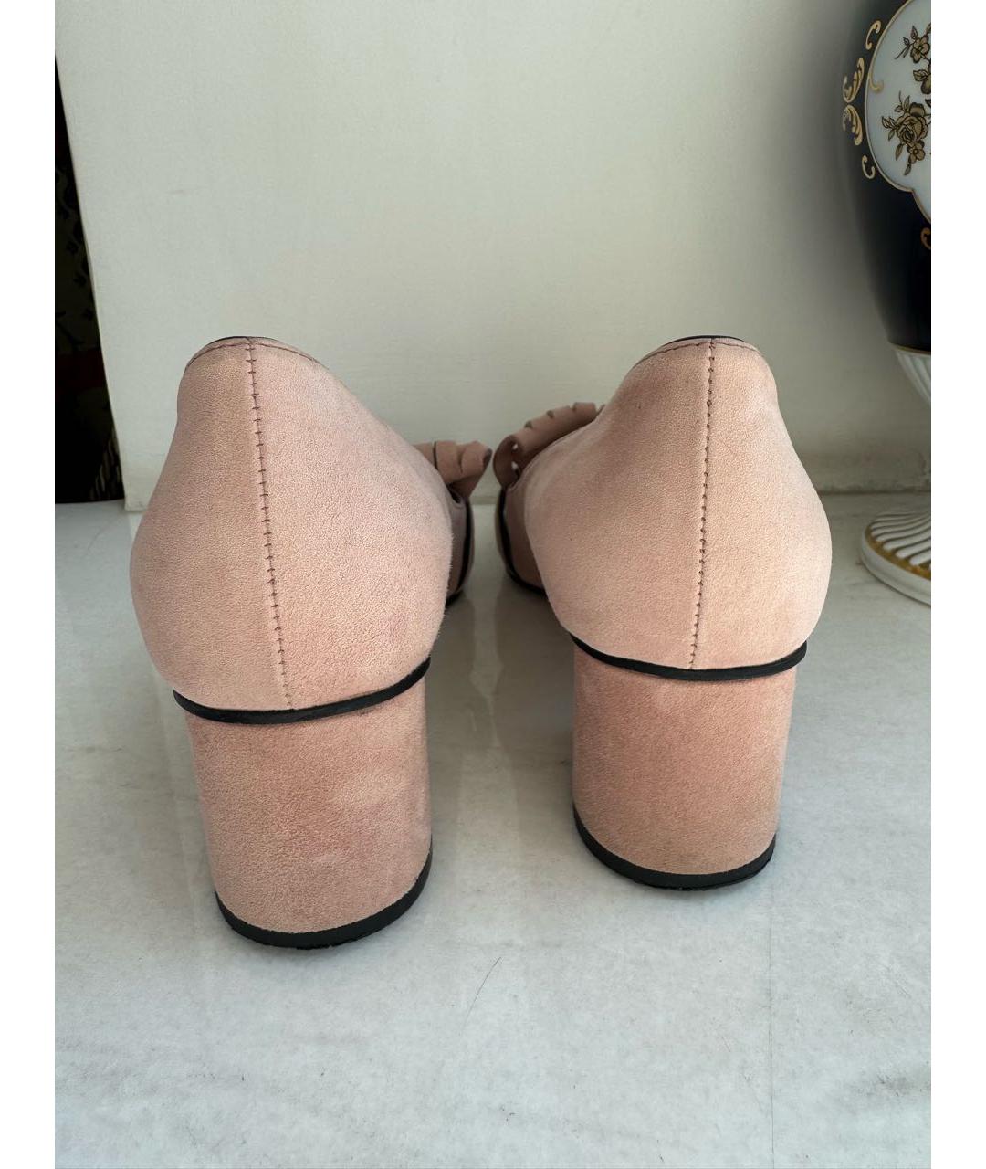 GUCCI Розовые замшевые туфли, фото 3