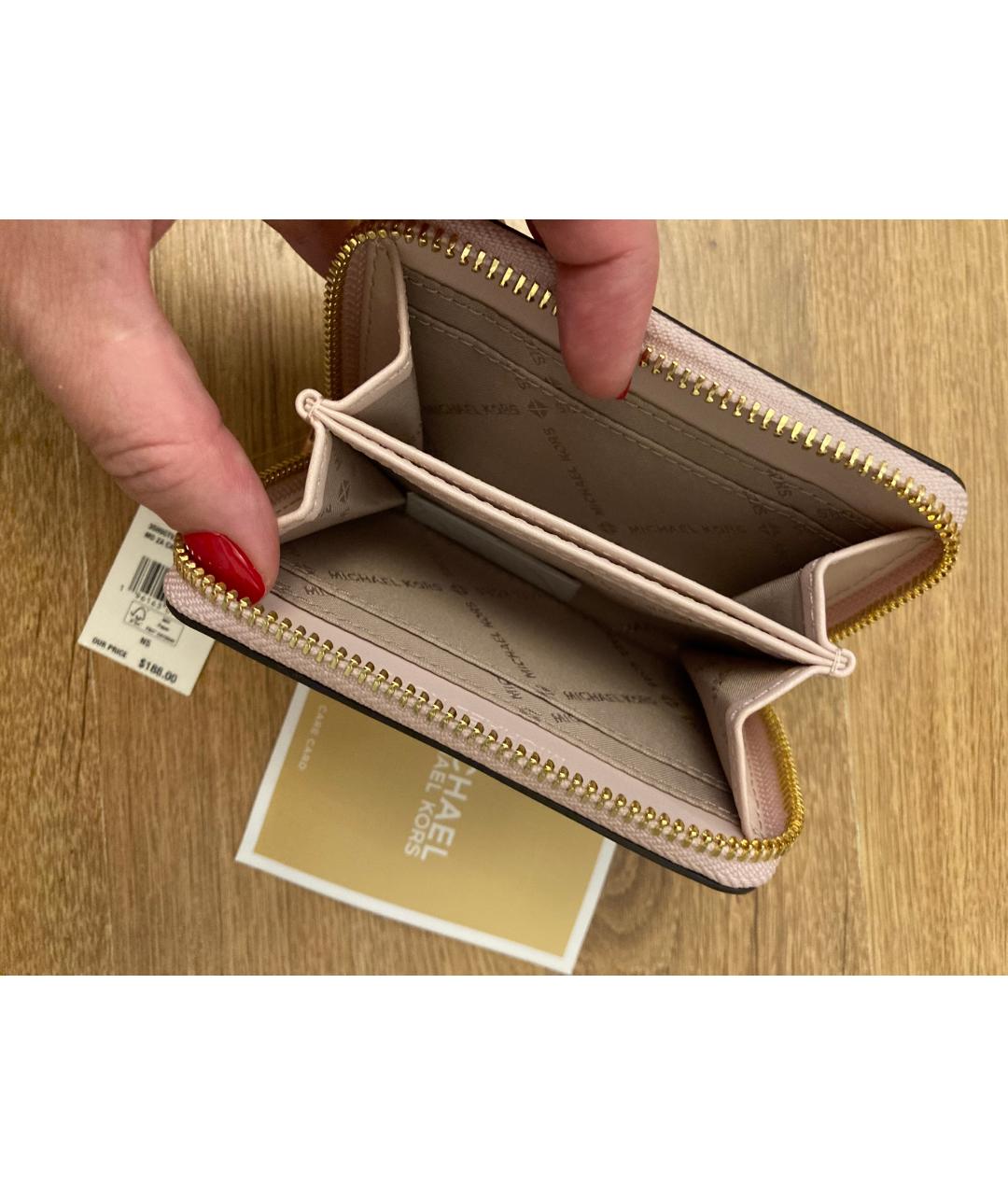 MICHAEL MICHAEL KORS Розовый кошелек, фото 3