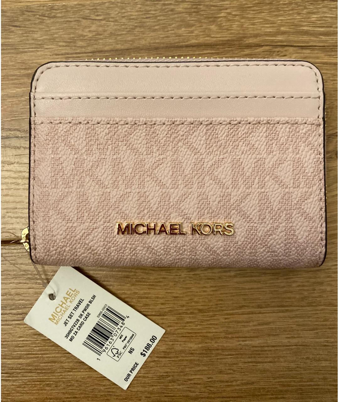 MICHAEL MICHAEL KORS Розовый кошелек, фото 4