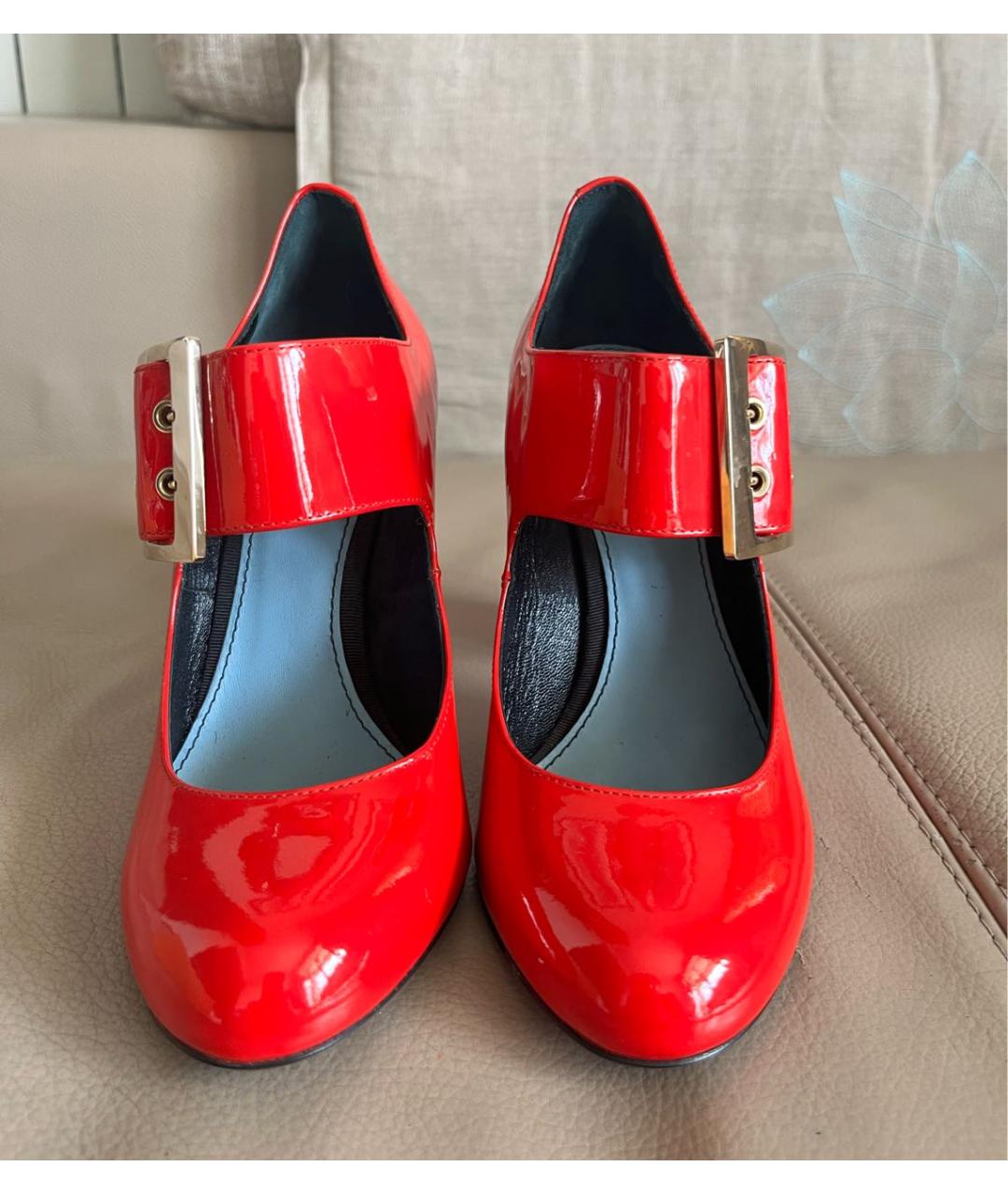 LANVIN Красные туфли из лакированной кожи, фото 6