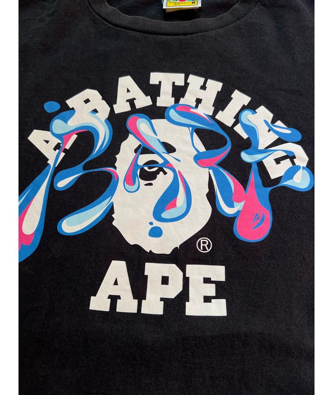BAPE Черная хлопковая футболка, фото 2