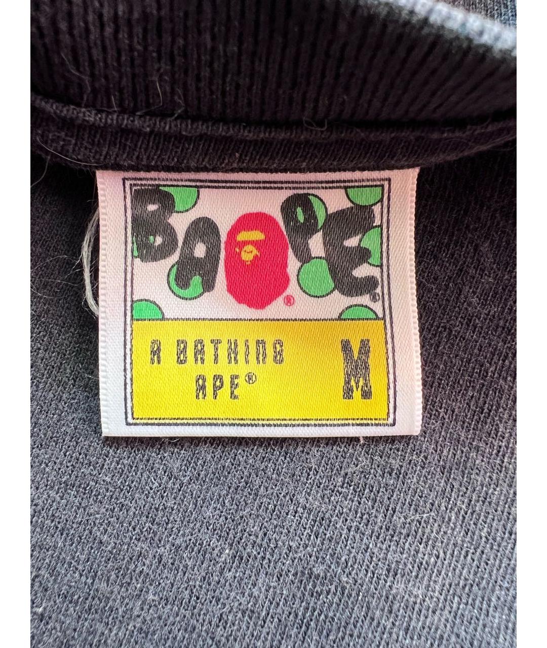 BAPE Черная хлопковая футболка, фото 3