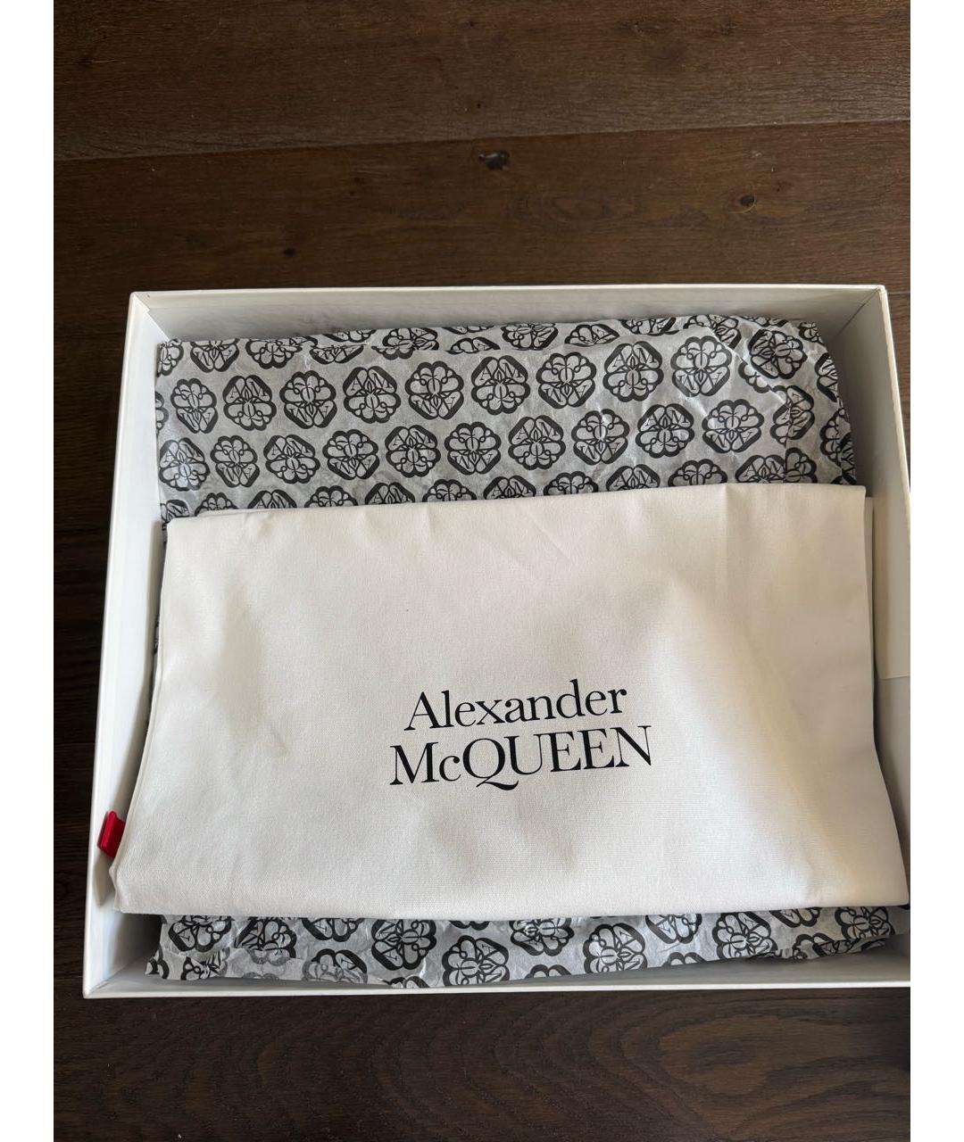 ALEXANDER MCQUEEN Черные кожаные высокие ботинки, фото 6