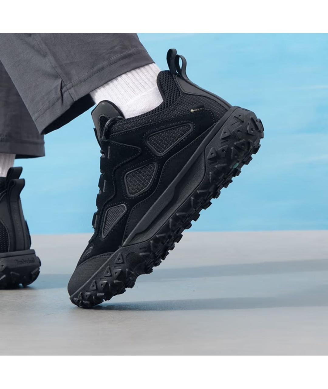 TIMBERLAND Черные кожаные высокие кроссовки / кеды, фото 6
