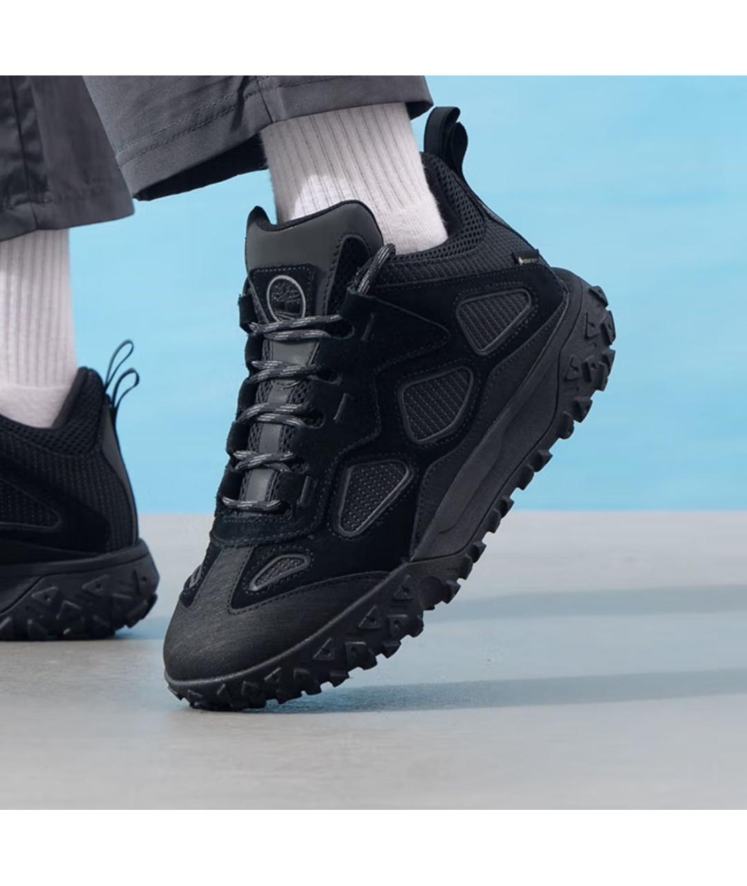 TIMBERLAND Черные кожаные высокие кроссовки / кеды, фото 8