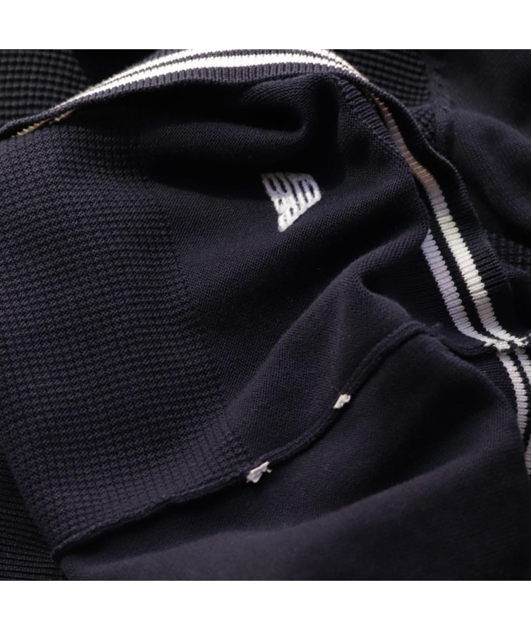 EMPORIO ARMANI Темно-синий хлопковый джемпер / свитер, фото 8