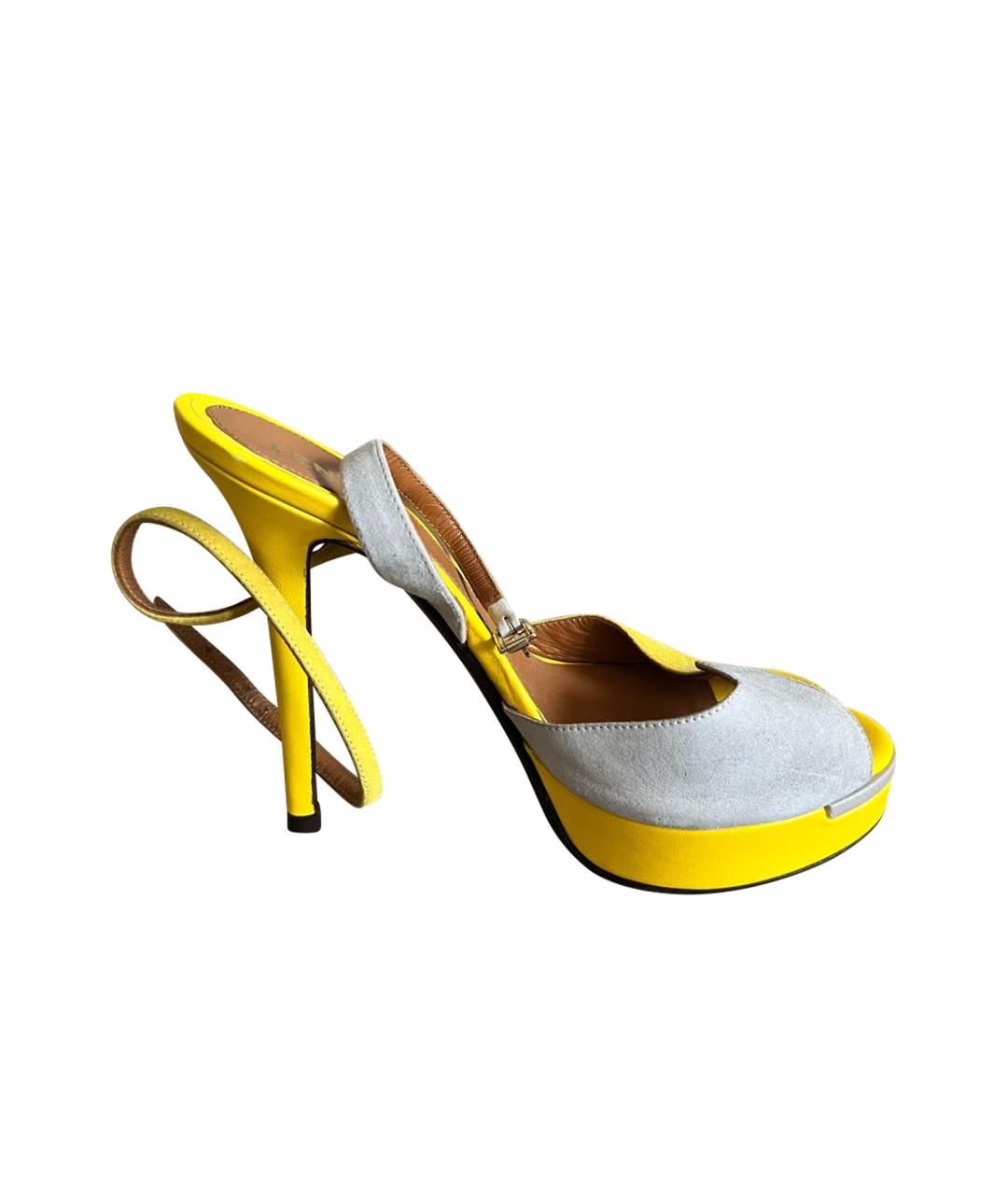 FENDI Мульти кожаные босоножки, фото 1