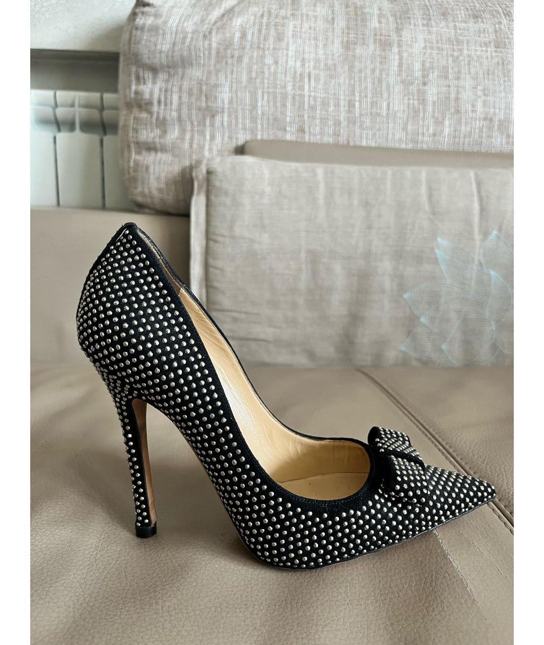 JIMMY CHOO Черные кожаные туфли, фото 7