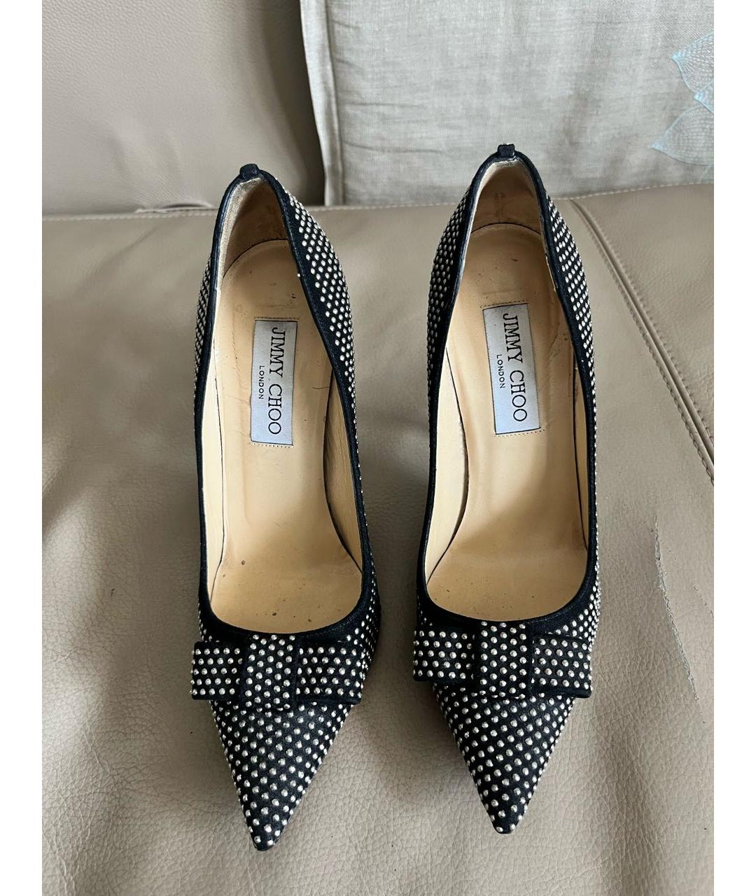 JIMMY CHOO Черные кожаные туфли, фото 2