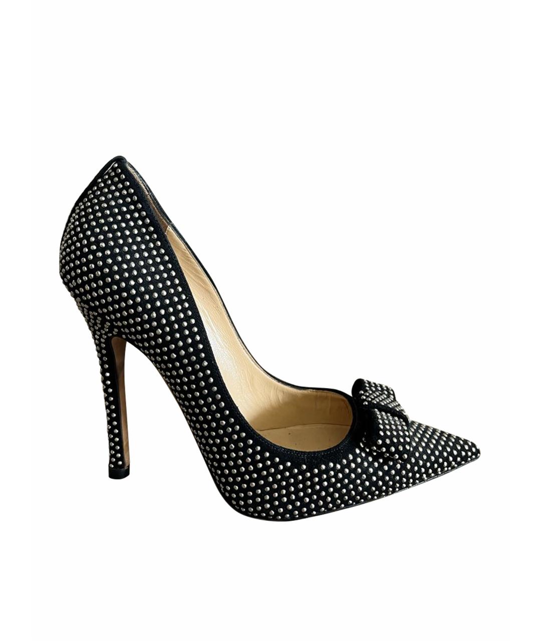 JIMMY CHOO Черные кожаные туфли, фото 1