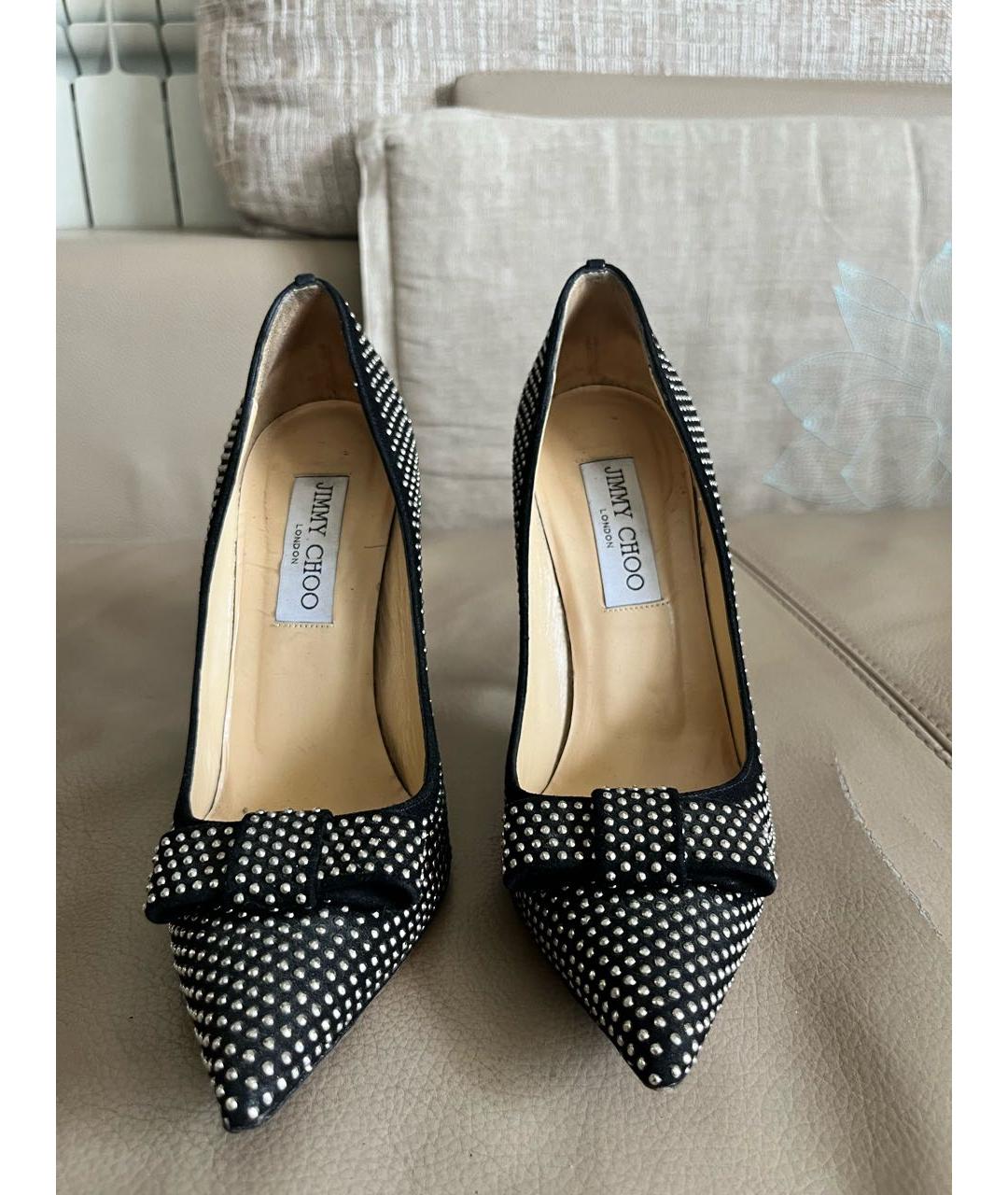 JIMMY CHOO Черные кожаные туфли, фото 3